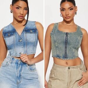 Bundle - Sleeves Demin Vest - Large